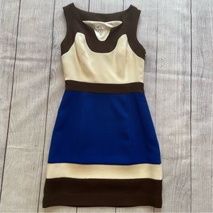 Milly of New York Imara Sleeveless Colorblock Dress Size 4
